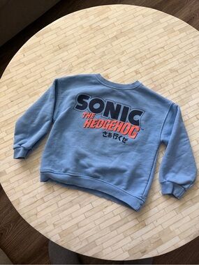 Zara kids Sonic The Hedgehog Graphic Sweatshirt - Light Blue